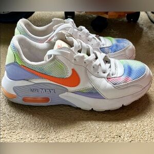 Womens Nike Air Max with Orange and Blue Accents